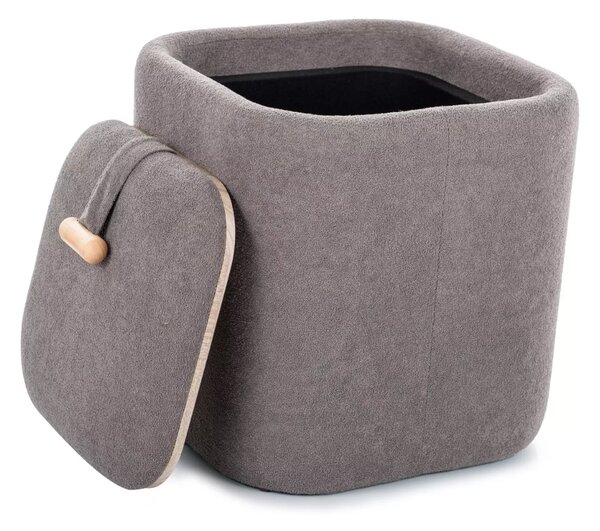 Siva tabure NAP s prostorom za pohranu 37x37 cm