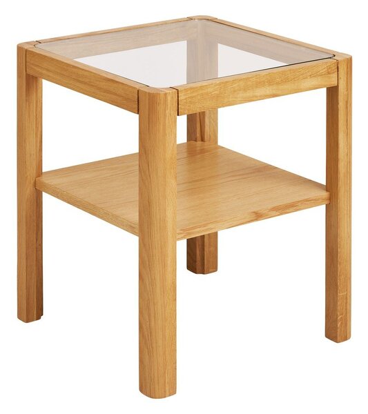 Pomoćni stol sa staklenom pločom stola 40x40 cm Lourmarin – House Nordic