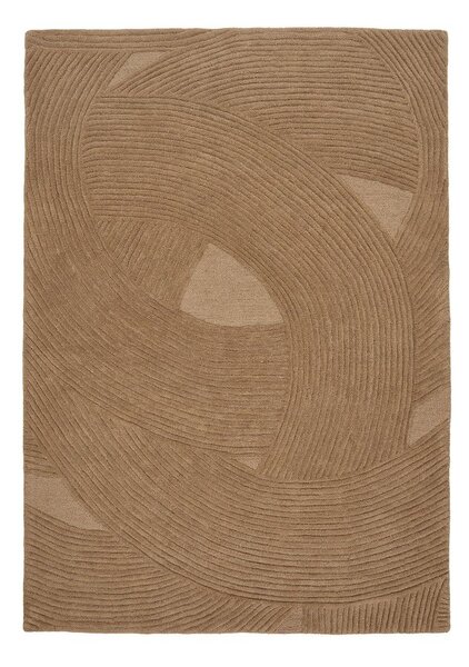 Ručno rađen vunen tepih u tamnoj prirodnoj boji 200x300 cm Pune – House Nordic