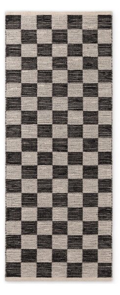 Crna/krem obostrana/ručno rađena staza od mješavine jute 80x200 cm Rex – Hanse Home