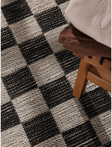 Crna/krem obostrana/ručno rađena staza od mješavine jute 80x200 cm Rex – Hanse Home