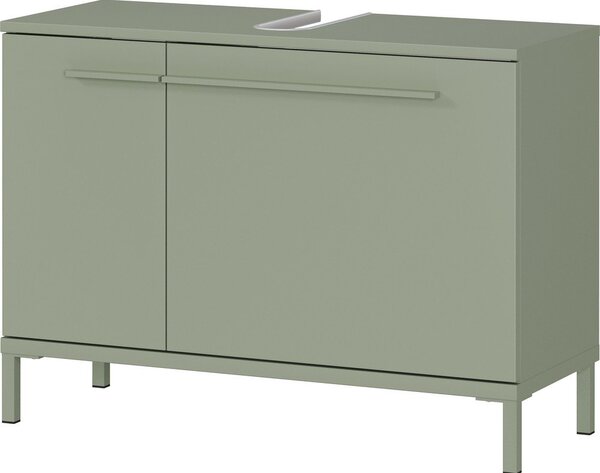 Zeleni ormarić za ispod umivaonika u mat dekoru 80x59 cm Laurino – Germania