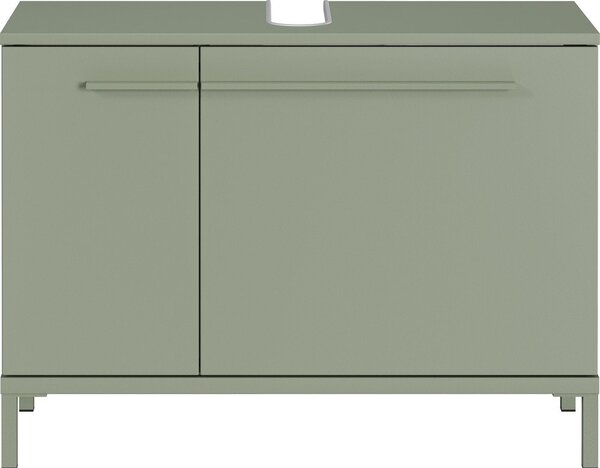 Zeleni ormarić za ispod umivaonika u mat dekoru 80x59 cm Laurino – Germania