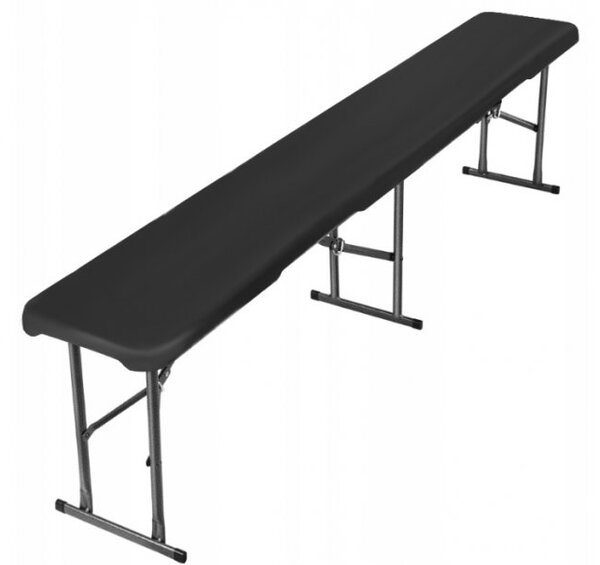 Sklopiva ugostiteljska klupa 180 cm - crna