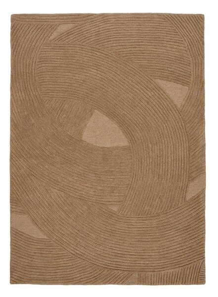 Ručno rađen vunen tepih u tamnoj prirodnoj boji 160x230 cm Pune – House Nordic