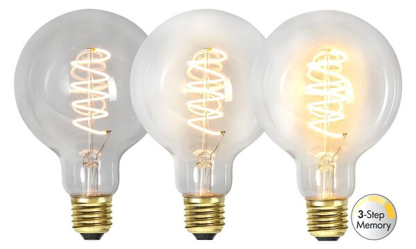 LED/sa žarnom niti žarulja s mogućnosti zatamnjivanja s toplim svjetlom E27, 4 W Spiral Filament – Star Trading