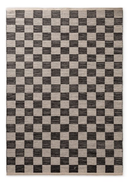 Crni/krem obostrani/ručno rađen tepih od mješavine jute 120x170 cm Rex – Hanse Home