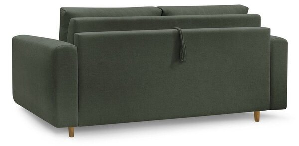 Zelena sofa za spavanje/sklopiva 220 cm Cocoone – Bobochic Paris
