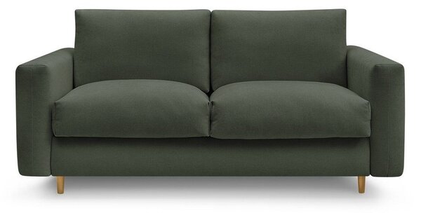 Zelena sofa za spavanje/sklopiva 220 cm Cocoone – Bobochic Paris
