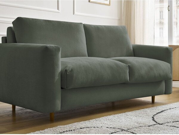 Zelena sofa za spavanje/sklopiva 220 cm Cocoone – Bobochic Paris