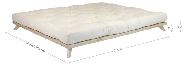 Bračni krevet bez madraca Karup Design Senza Bed Natural, 160 x 200 cm