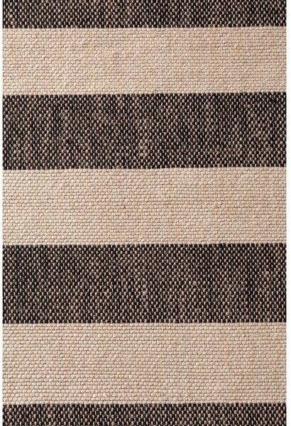 Crni/krem obostrani/ručno rađen juten tepih 120x170 cm Playa – Hanse Home