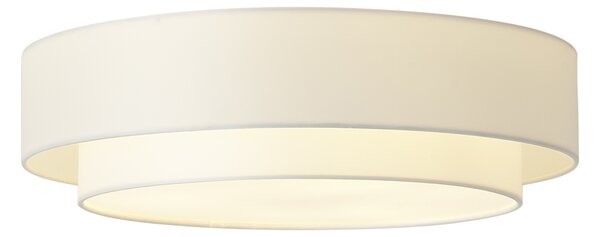 Moderna stropna svjetiljka bijela 50 cm 3-svjetla - Drum Duo