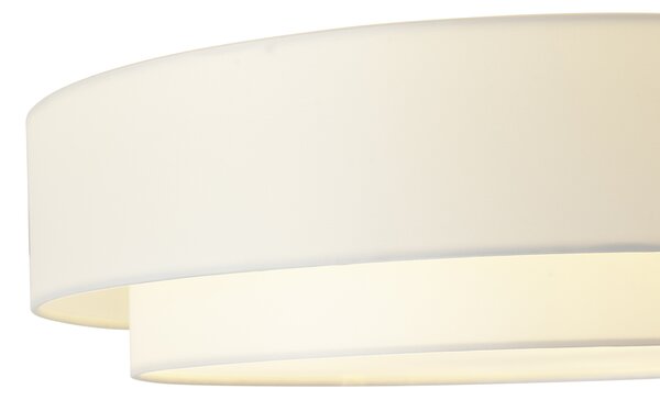 Moderna stropna svjetiljka bijela 50 cm 3-svjetla - Drum Duo