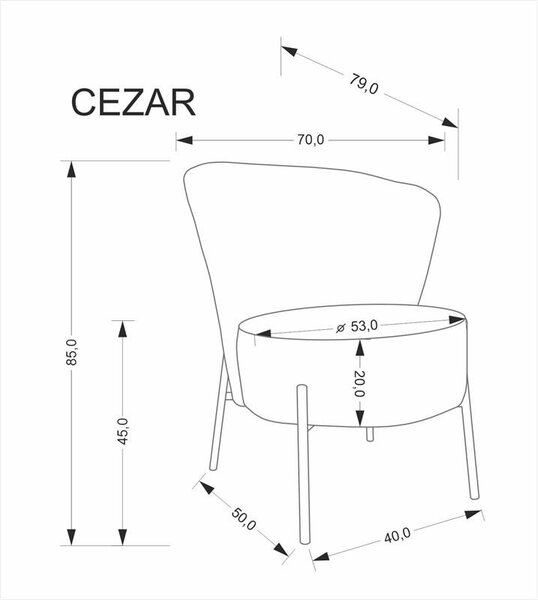 Zondo.hr Fotelja Casuro (bež). 1155909