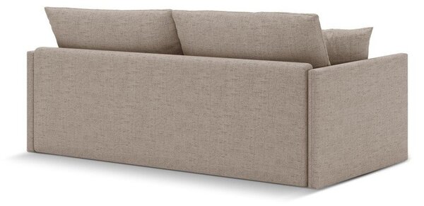 Svjetlo smeđa sklopiva sofa od šenila 209 cm Shannon – Cosmopolitan Design