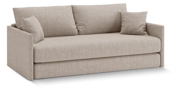 Svjetlo smeđa sklopiva sofa od šenila 209 cm Shannon – Cosmopolitan Design