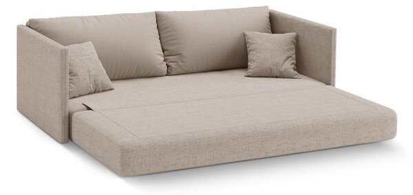 Svjetlo smeđa sklopiva sofa od šenila 209 cm Shannon – Cosmopolitan Design