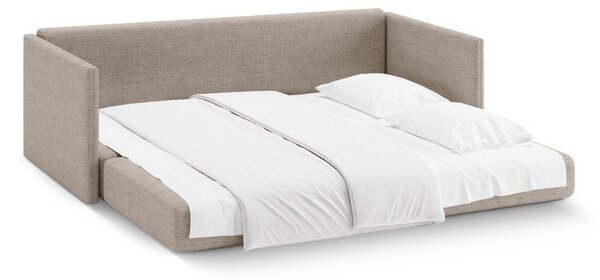 Svjetlo smeđa sklopiva sofa od šenila 209 cm Shannon – Cosmopolitan Design