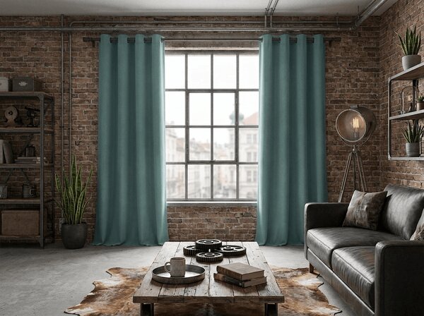 Zatamnjujuća zavjesa DREAM VELVET 140x270 cm, modrozelena Sistem za vješanje: Traka za nabiranje