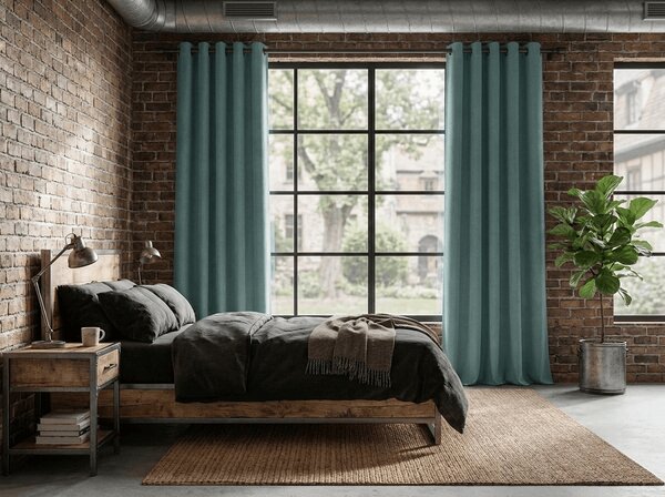 Zatamnjujuća zavjesa DREAM VELVET 140x270 cm, modrozelena Sistem za vješanje: Traka za nabiranje