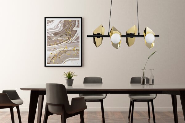 Stropni luster APP1412-CP BLACK GOLD