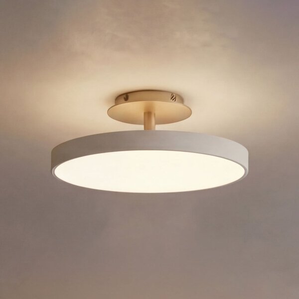 UMAGE LED stropna svjetiljka Asteria UP PLUS, biserno bijela, Ø 31 cm CCT, prigušiva, Bež, Dnevni boravak/blagovaonica, Metal