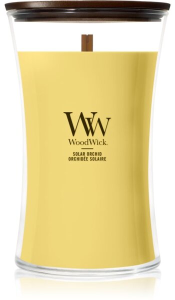 Woodwick Solar Orchid mirisna svijeća s drvenim fitiljem 610 g