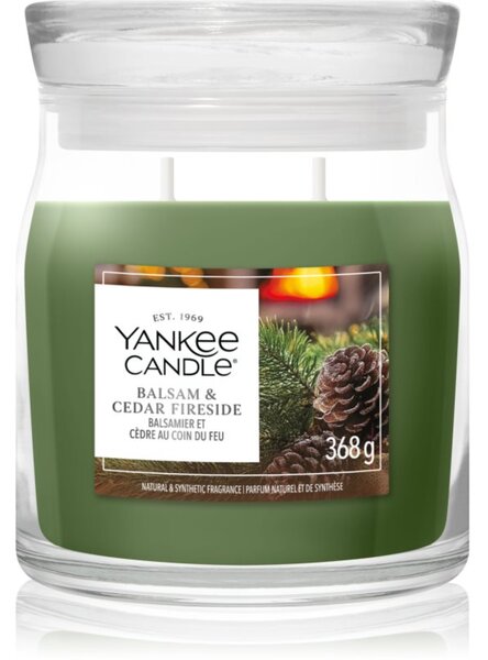 Yankee Candle Balsam & Cedar Fireside mirisna svijeća 368 g