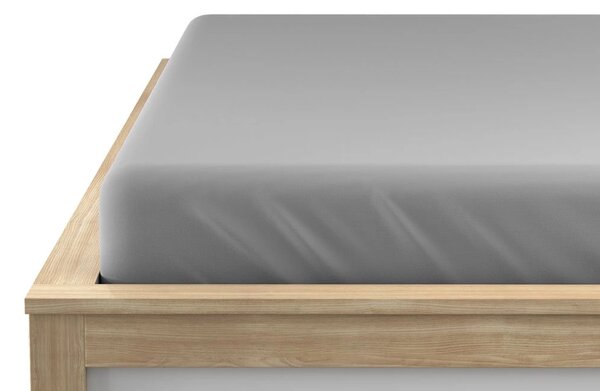Jersey plahta HIGHFIT svijetlosiva 90 x 200 cm