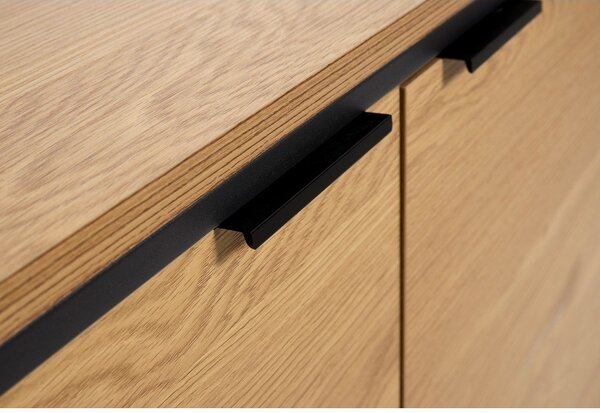 Komoda u dekoru hrasta u prirodnoj boji 104,5x80x45 cm Cesura – Unique Furniture
