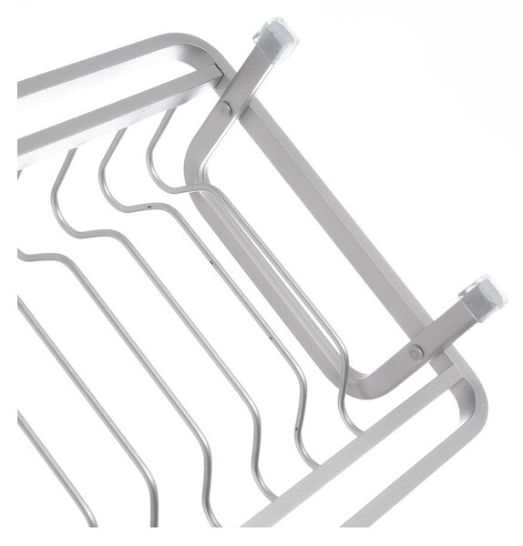 Crno-bijeli metalni ocjeđivač za posuđe 41,5x17 cm Deluxe – Orion