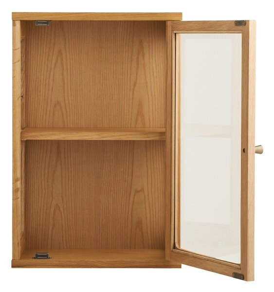 Viseća vitrina u prirodnoj boji 40x60x20 cm Zamora – House Nordic