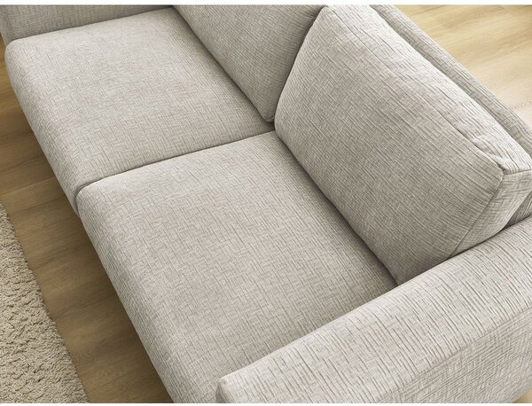Bež sofa za spavanje/sklopiva od šenila 240 cm Hugo – Bobochic Paris