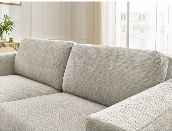 Bež sofa za spavanje/sklopiva od šenila 240 cm Hugo – Bobochic Paris