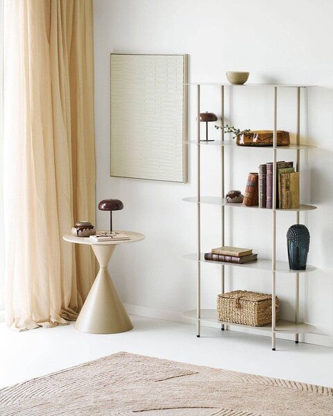 Bež metalni regal 90x150x31 cm Rieti – House Nordic