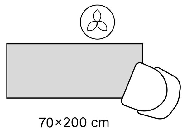 Krem/u prirodnoj boji unutarnja i vanjska staza 80x200 cm Haringey Terrick – Ted Baker