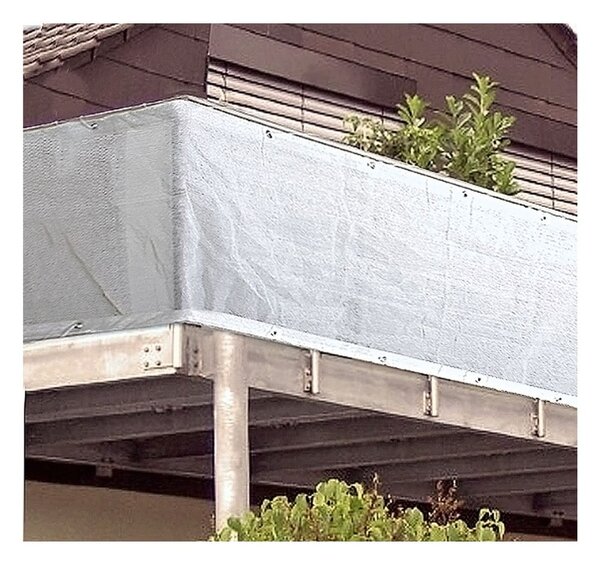 Bijeli plastični balkonski paravan 300x90 cm - Garden Pleasure
