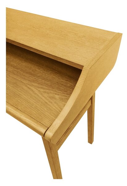 Uredski radni stol u dekoru hrasta 44x115 cm Carteret – Woodman