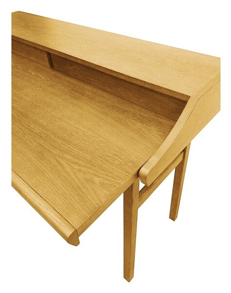 Uredski radni stol u dekoru hrasta 44x115 cm Carteret – Woodman