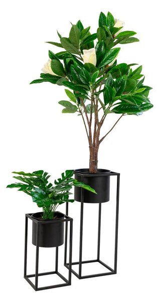 Set od 2 crne metalne tegle za cvijeće House Nordic Marla