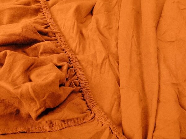 Jersey plahta HIGHFIT narančasta 90 x 200 cm