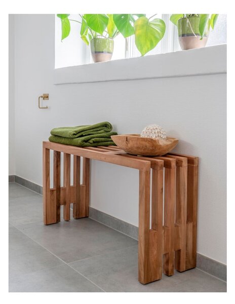 Vrtna klupa od tikovine House Nordic Benidorm, 90 x 30 cm
