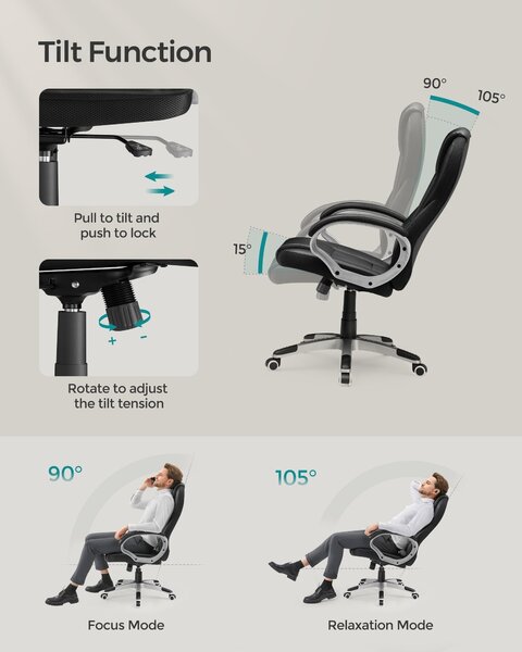 Uredska okretna stolica, podesiva po visini, presvučena tkaninom
