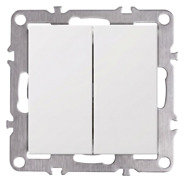 Dvostruki Prekidač OSTE JNH007-W WHITE