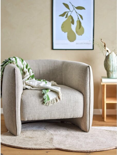 Smeđi vunen tepih 110x140 cm Denton – Bloomingville