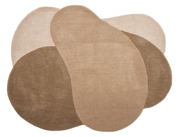 Smeđi vunen tepih 110x140 cm Denton – Bloomingville