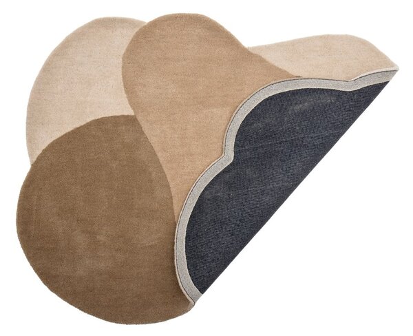 Smeđi vunen tepih 110x140 cm Denton – Bloomingville