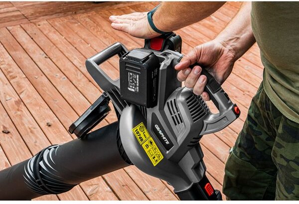 Vrtni usisavač Energy+ 36V Li-lon, 2u1, kapacitet vrećice 35L, bez baterije 58G036 GRAPHITE