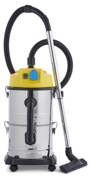 Klarstein Reinraum 3-u-1, industrijski usisavač, 1800 W, 30 l, nehrđajući čelik